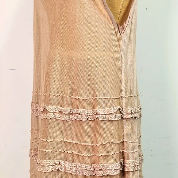 Magnolia Pearl Women's Blush Layered Midi Dress - Picture 11 of 16